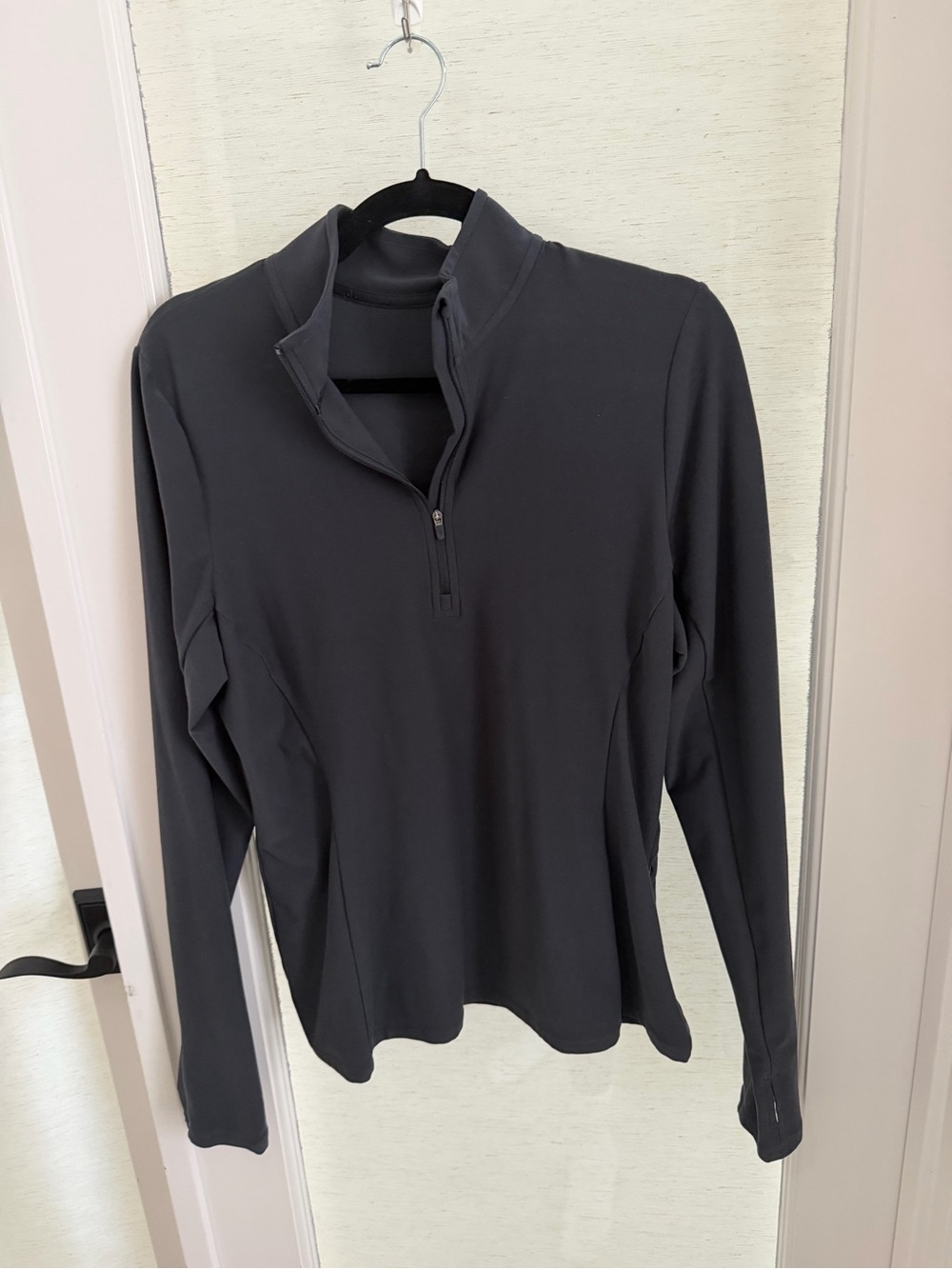 ALO Yoga Anthracite Zip Rapid Pullover - Women's Sweater Top